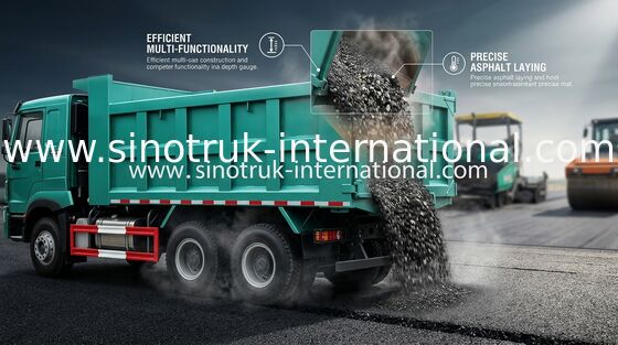 30-40 tấn RHD 10 bánh xe Tipper Dump Truck SINOTRUK HOWO A7 cho xây dựng