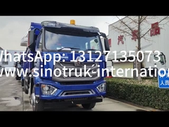 RHD 8×4 12 bánh ZZ3317V3847B1R Sức mạnh cao tiêu thụ nhiên liệu thấp380HP Blue HOWO Tipper Truck