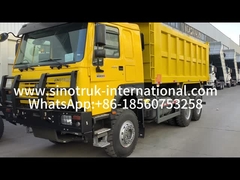 Sinotruk Howo Tipper Dump Truck 6 × 4 Lhd 10 bánh xe 20CBM Cargo Box Lốp khai thác