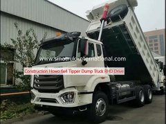 Xây dựng Howo 6x4 Tipper Dump Truck RHD Drive