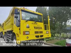 Xe tải tự đổ khai thác Sinotruk với mô hình truyền động 6x4 động cơ 430 mã lực và hộp chở hàng có độ dày đáy 16mm