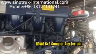 Xe ben HOWO 6x6 chinh phục địa hình khó khăn