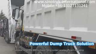 Xe tải tự đổ Sinotruk Howo cung cấp năng lượng cho dự án của bạn