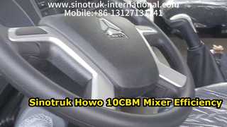Xe trộn bê tông Sinotruk Howo 10CBM hiệu suất cao
